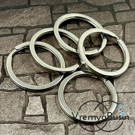 Основа для брелока из нержавеющей стали, кольцо 30х2  мм (1 шт.)