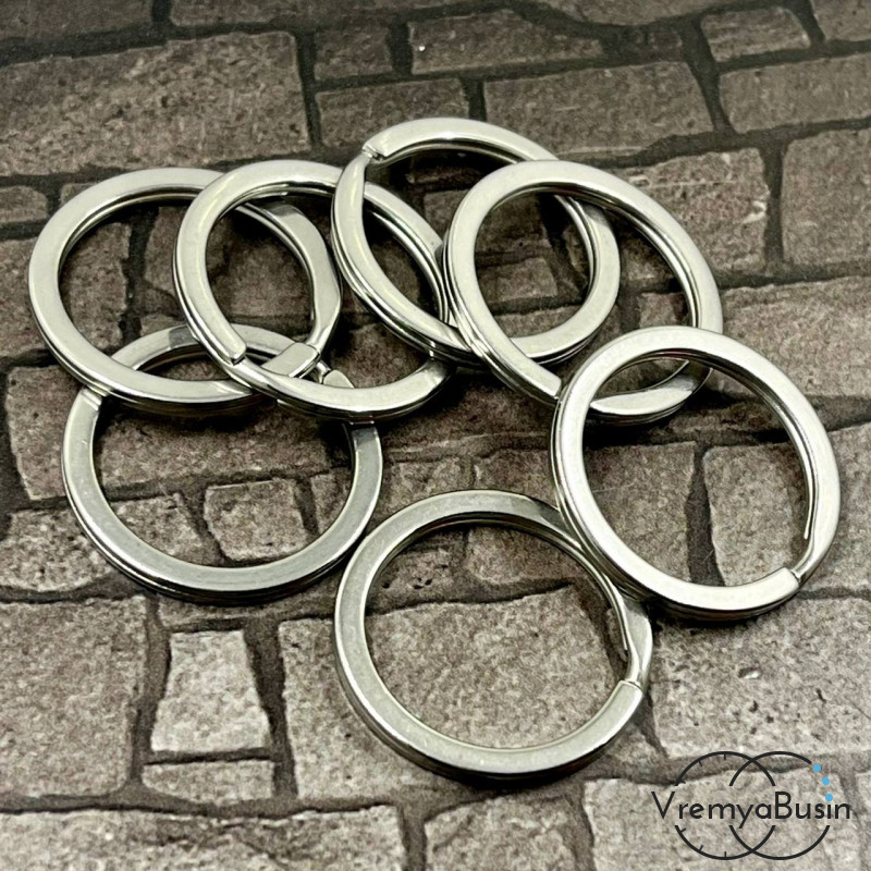 Основа для брелока из нержавеющей стали, кольцо 25х1.8 мм (1 шт.)