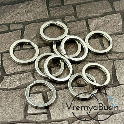 Основа для брелока из нержавеющей стали, кольцо 15х1.5 мм (1 шт.)