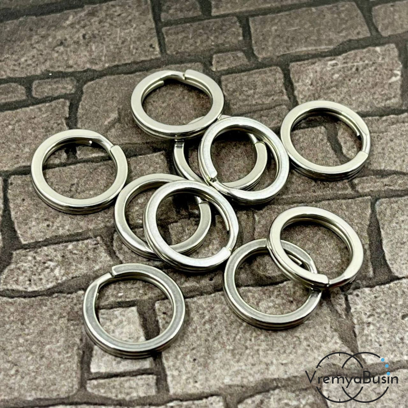 Основа для брелока из нержавеющей стали, кольцо 15х1.5 мм (1 шт.)