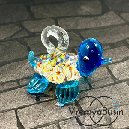 Подвеска из муранского стекла «Черепаха», ок. 40х25х30 мм (1 шт.)