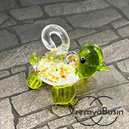 Подвеска из муранского стекла «Черепаха», ок. 40х25х30 мм (1 шт.)