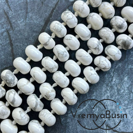  Кохолонг, рондель гладкий, 6х10 мм (1/2 нити, ок. 27 шт.)