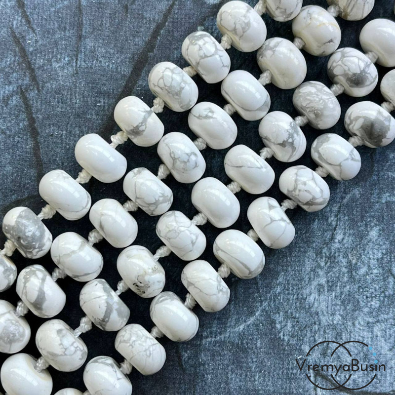  Кохолонг, рондель гладкий, 6х10 мм (1/2 нити, ок. 27 шт.)