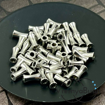 Бусины-разделители из нержавеющей стали,   8х4   мм (упак. 10 шт.)