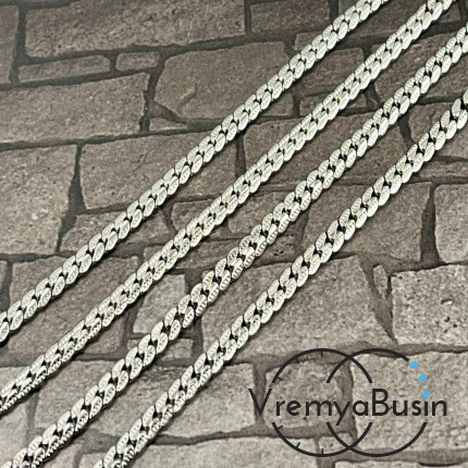 Цепь из нержавеющей стали,   плоская 4 мм    мм (1 м.)