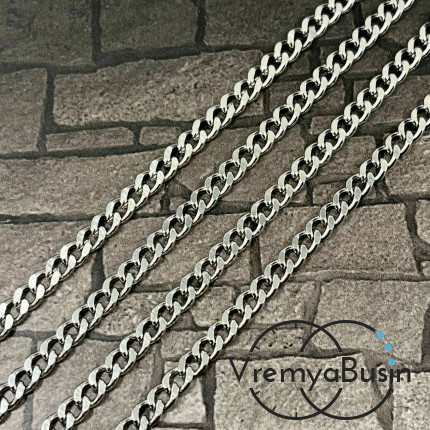 Цепь из нержавеющей стали,  6х4.5     мм (1 м.)
