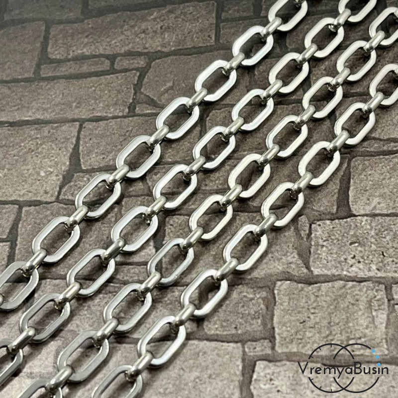 Цепь из нержавеющей стали,  6.5х12.5     мм (1 м.)