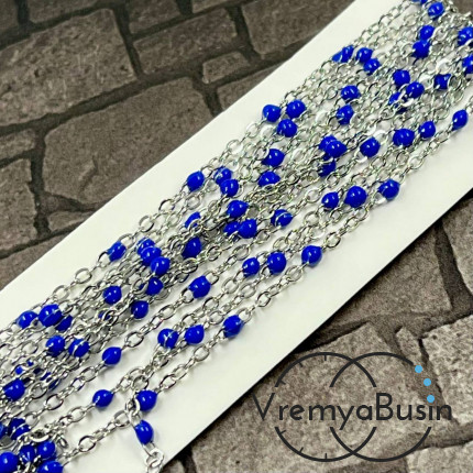 Цепь из нержавеющей стали с эмалью,   2    мм (1 м.)