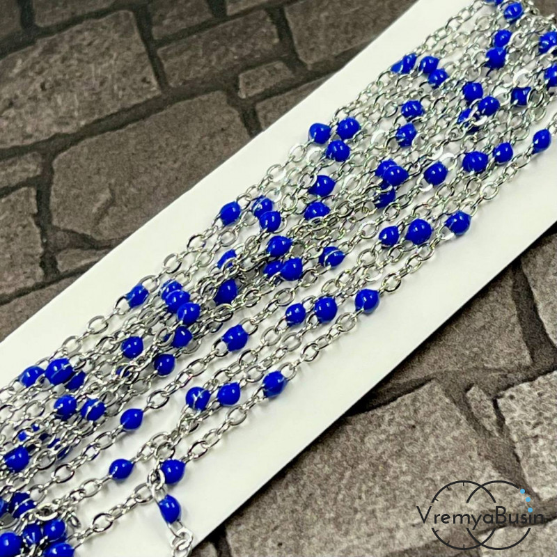 Цепь из нержавеющей стали с эмалью,   2    мм (1 м.)