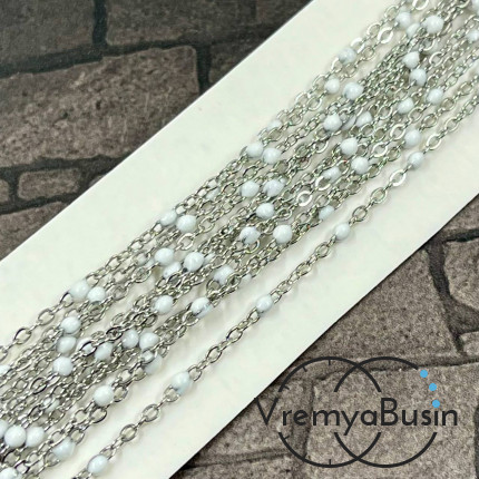 Цепь из нержавеющей стали с эмалью,   2    мм (1 м.)