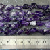 Аметист, мелкие кусочки необработанного камня (нить, ок.    37  шт.)