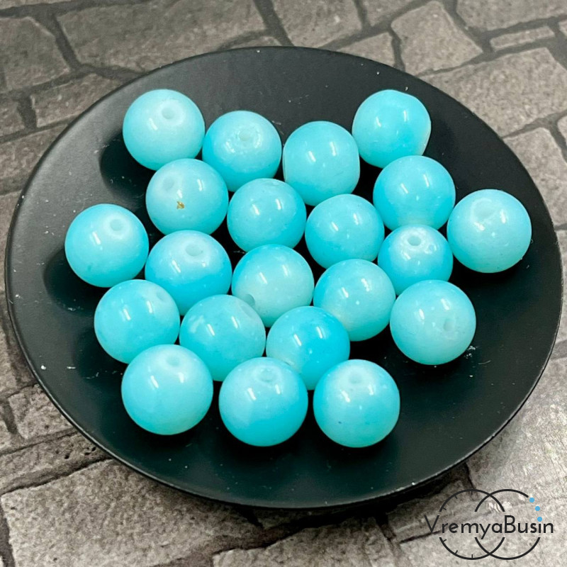 Бусины шарики из стекла, 10 мм (1 шт.)