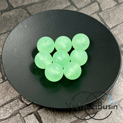 Агат матовый, шарик гладкий 10 мм (1 шт.)