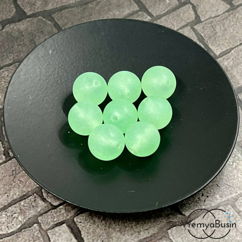 Агат матовый, шарик гладкий 10 мм (1 шт.)