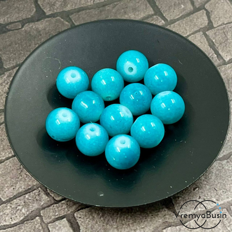 Бусины шарики из стекла, 10 мм (1 шт.)