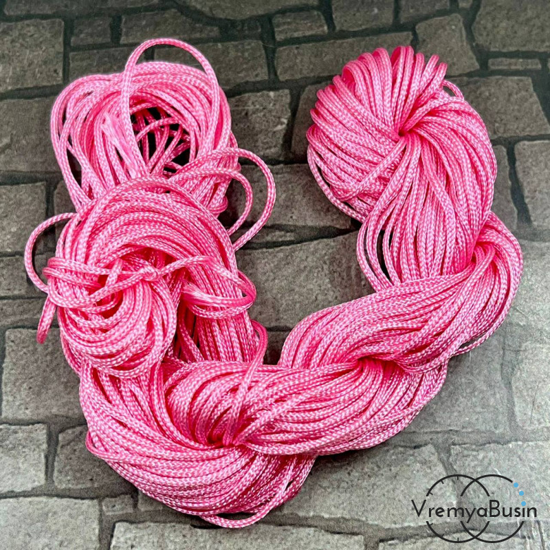 Шнур нейлоновый для браслетов Шамбала "Косичка", толщ. 1 мм  (1 шт.)