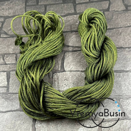 Шнур нейлоновый для браслетов Шамбала "Косичка", толщ. 1 мм  (1 шт.)