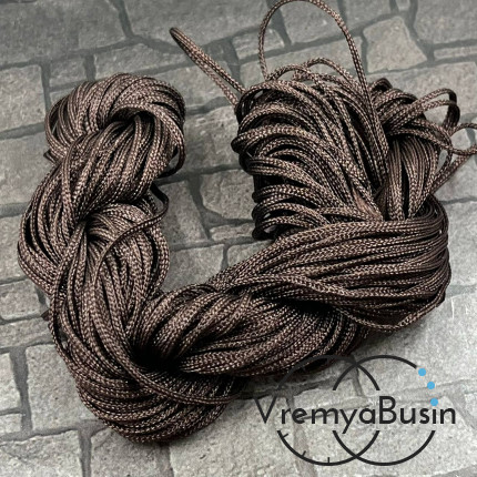 Шнур нейлоновый для браслетов Шамбала "Косичка", толщ. 1 мм  (1 шт.)