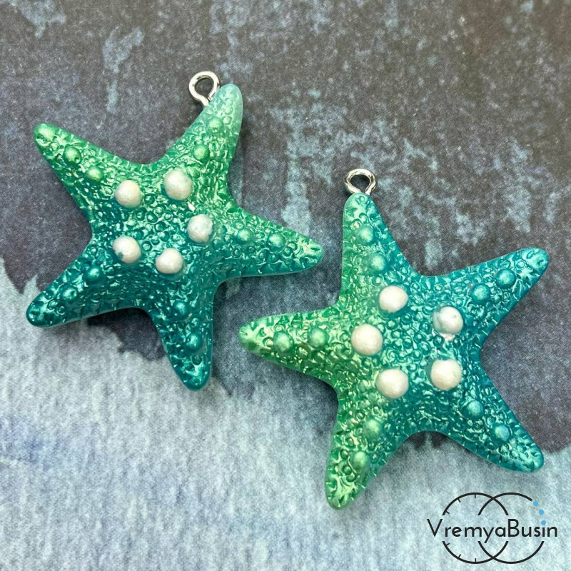 Подвеска акриловая "Морская звезда", ок. 35 мм (1 шт.)