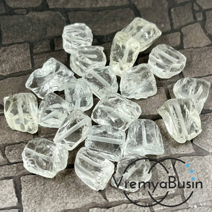 Аква-кварц, необработанный кусочек,  ок. 13-15 мм,  цв.   ПРОЗРАЧНЫЙ    (1 шт.)