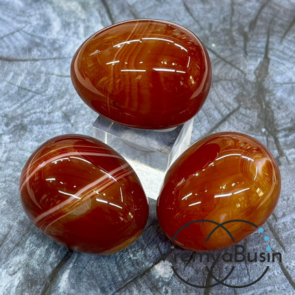 Сердолик. Яйцо сувенирное из камня, ок. 30х40 мм  (1 шт.)