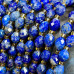 Лазурит, бочонок с ювелирной огранкой, ок. 6х8 мм (нить, ок. 38 шт.)