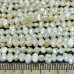 Жемчуг натуральный речной, барочный цв. белый , ок.   3х5     мм (нить, ок.   110    шт.)