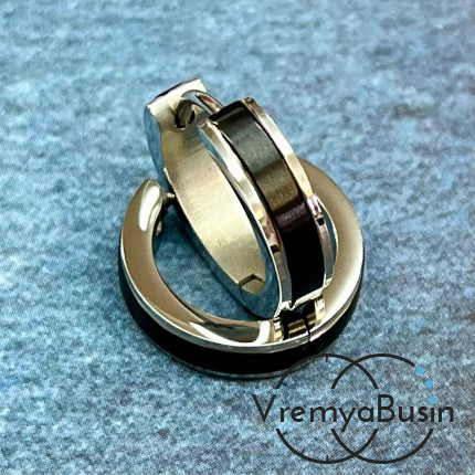 Швензы-конго из нержавеющей стали с эмалью, 16х4 мм (1 пара)