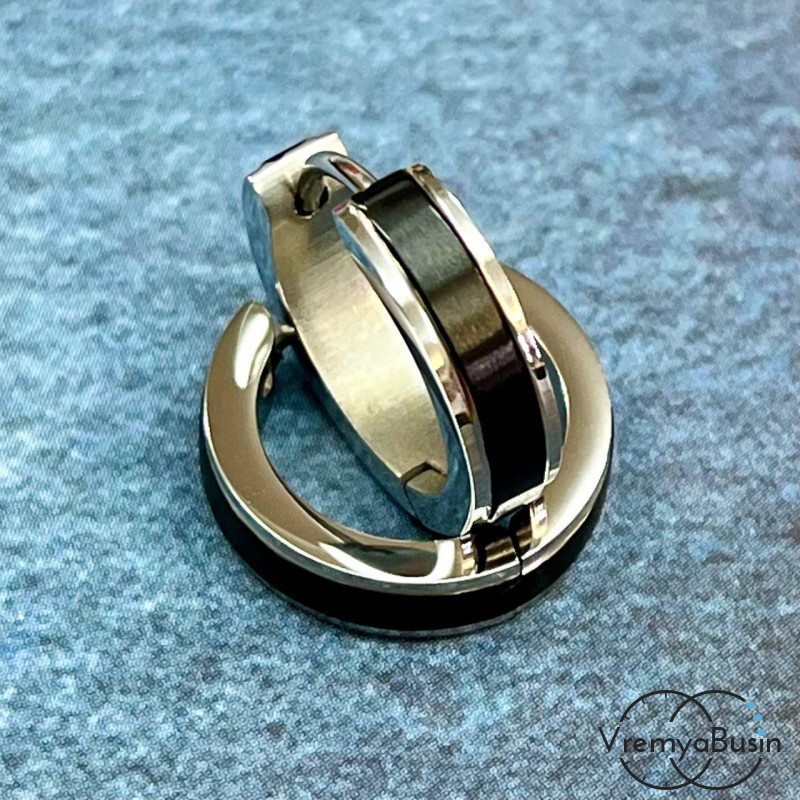 Швензы-конго из нержавеющей стали с эмалью, 16х4 мм (1 пара)