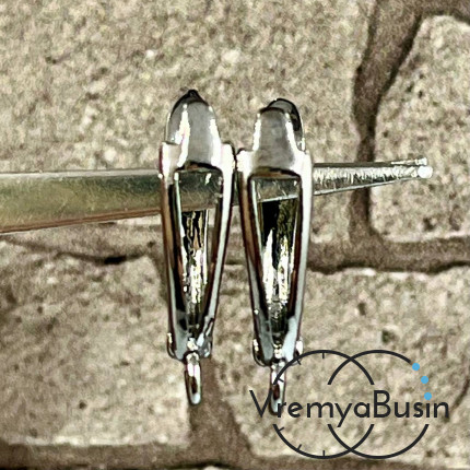 Швензы с английским замком, цв. графит (1 пара)