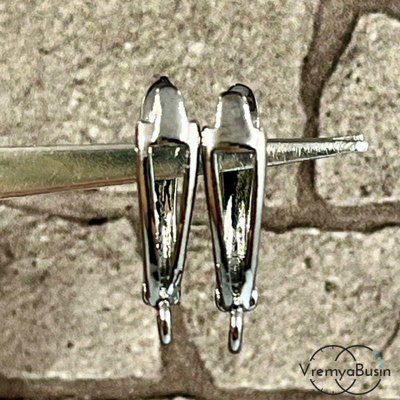 Швензы с английским замком, цв. графит (1 пара)