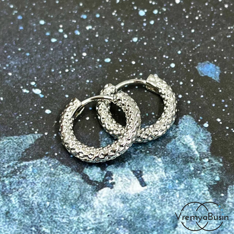 Швензы конго, 17х3 мм, из латуни с родиевым покрытием (1 пара)