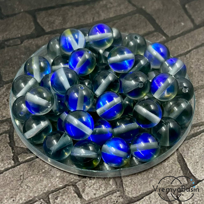 Опал синтетический, шарик гладкий 8 мм (1 шт.)