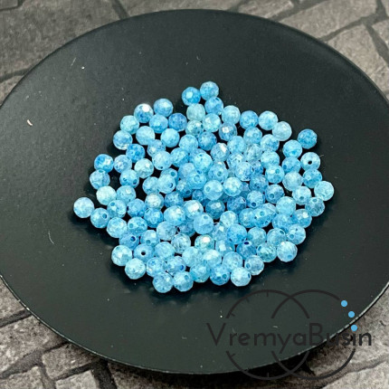 Фианит, шарик 3 мм с микроогранкой (упак.  20 шт.)