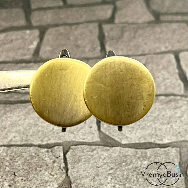 Швензы с английским замком, латунь с покрытием под бронзу (1 пара)