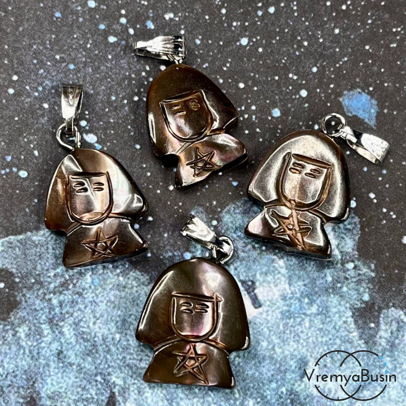 Подвески из шоколадного перламутра, человечек 15х20 мм (упак. 2 шт.)