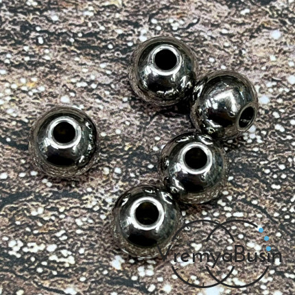 Бусина из нержавеющей стали, шарик 9 мм  (1 шт.)