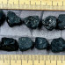Чёрный турмалин - шерл, бусины сколы, ок. 15 мм (1 шт.)