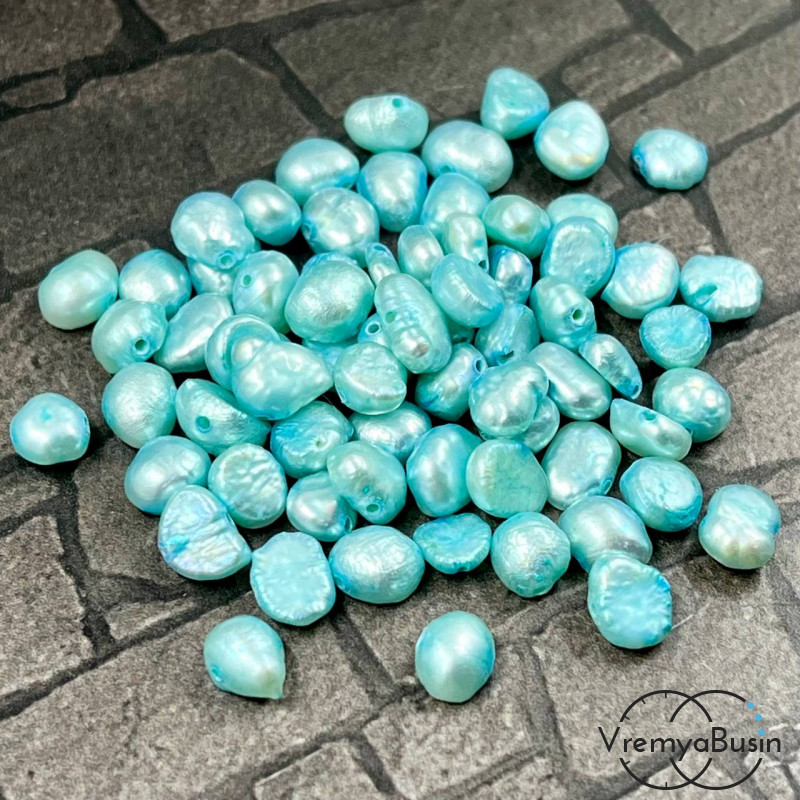 Жемчуг натуральный барочный тонированный, ок. 5-6 мм (упак. 10 шт.)