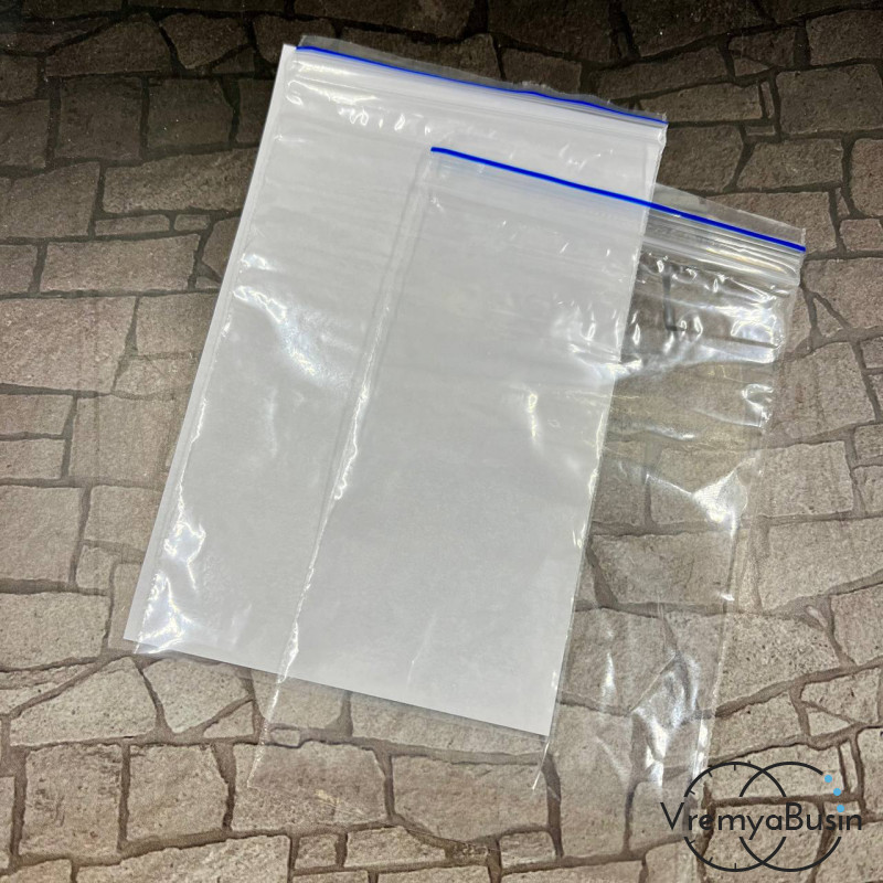 Пакеты упаковочные с замком "Зиплок", 8х12 см (упак. 100 шт.)