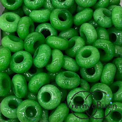 Агат тонир., бусина в стиле Пандора, 6х12 мм (1 шт.)