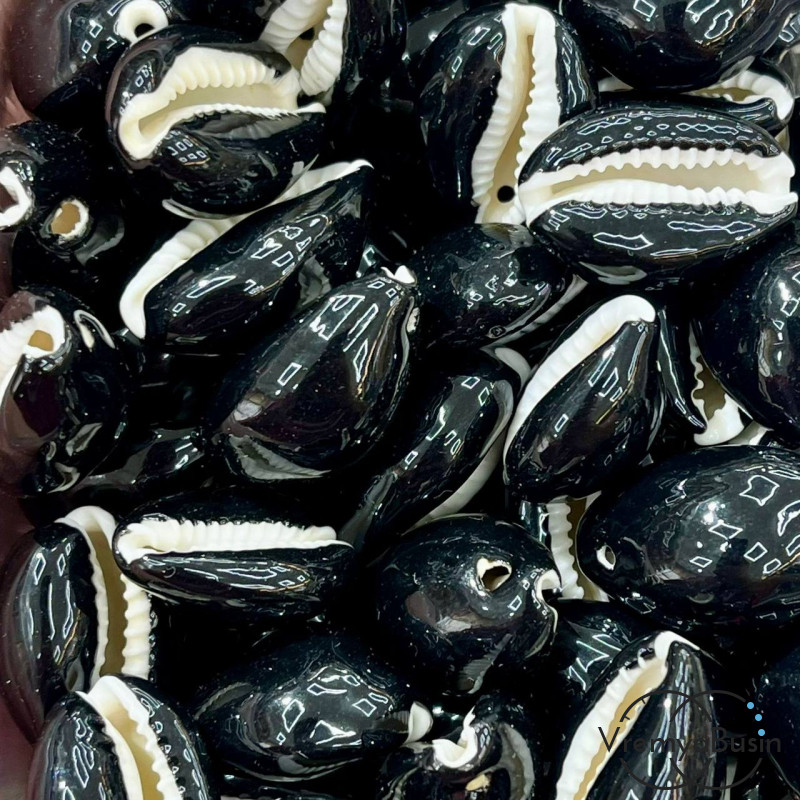 Подвеска натуральная ракушка с эмалью,  ок. 15х20 мм    (1 шт.)