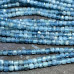 Аквамарин, мелкие кубики с ювелирной огранкой, 3 мм (нить, ок. 40 см.)