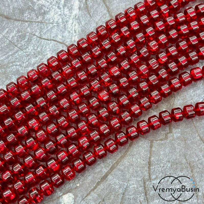 Янтарь, имит. из смолы,  бусины    рондель 7х6 мм      (нить, ок.   95  шт.)