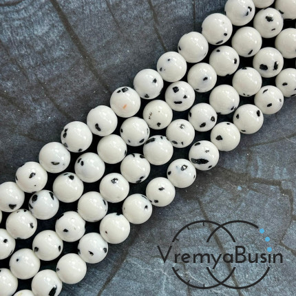 Говлит, шарик гладкий 8 мм (нить, ок. 48 шт.)