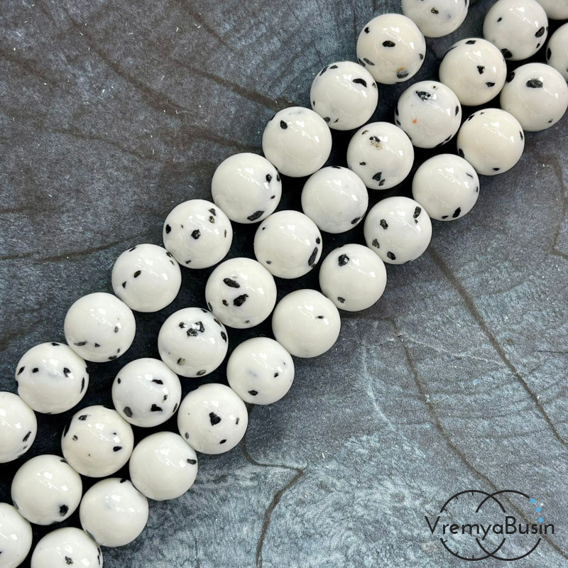 Говлит, шарик гладкий 10 мм (нить, ок. 38 шт.)