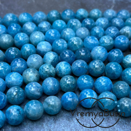 Апатит натур., шарик гладкий 8 мм (1/2 нити, ок. 24 шт.)