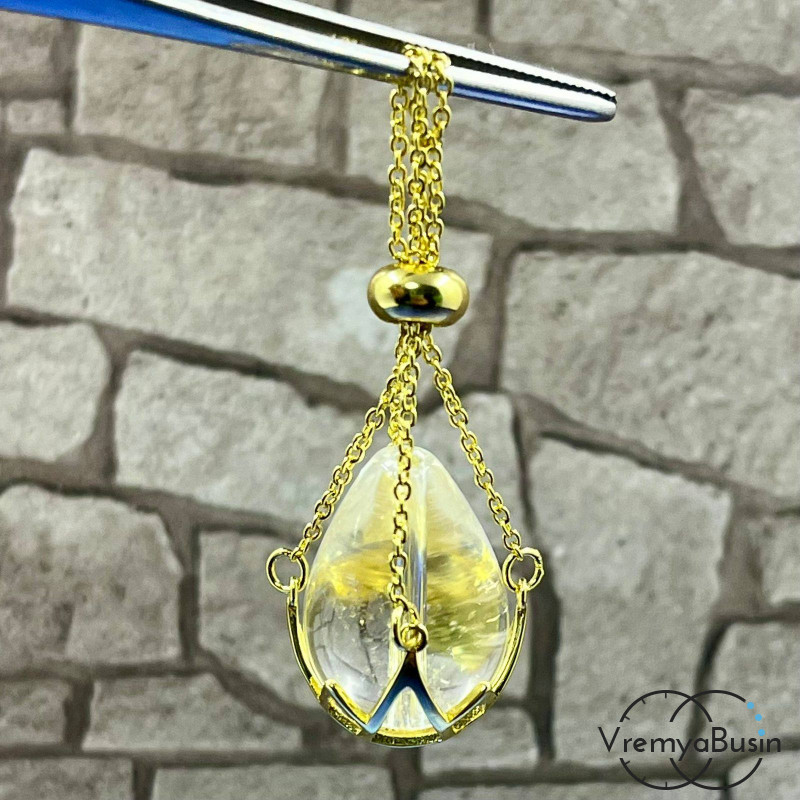 Подвеска-клетка для бусины 12 мм, латунь с позолотой (1 шт.)