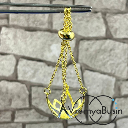 Подвеска-клетка для бусины 12 мм, латунь с позолотой (1 шт.)